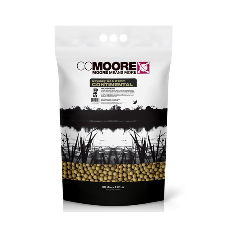 CC MOORE Odyssey XXX Continental Feed Boilies pašariniai - šeriminiai boiliai (21 mm, 5 kg)