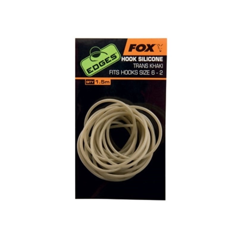 FOX Edges Trans Khaki Hook Silicone silikoninis vamzdelis (7-10 dydžio kabliukams)