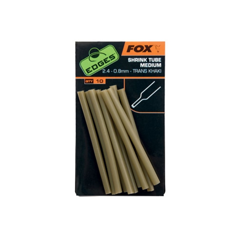 FOX Edges Trans Khaki Shrink Tubes termo vamzdeliai (2.4-0.8 mm, 10 vnt.)