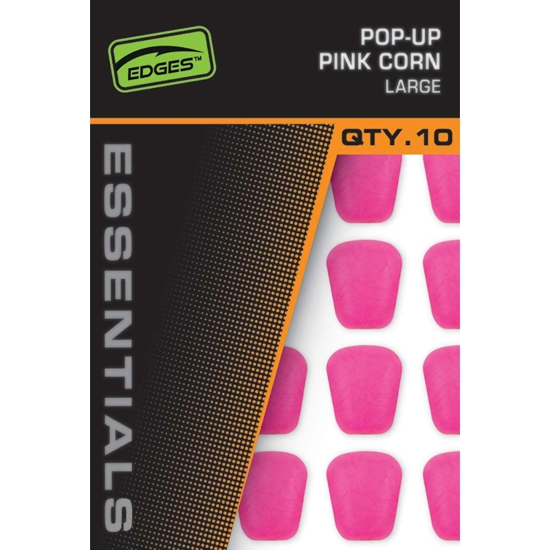 FOX Edges Essentials Pop-Up Corn Pink plastikiniai masalai (dideli, 10 vnt.)