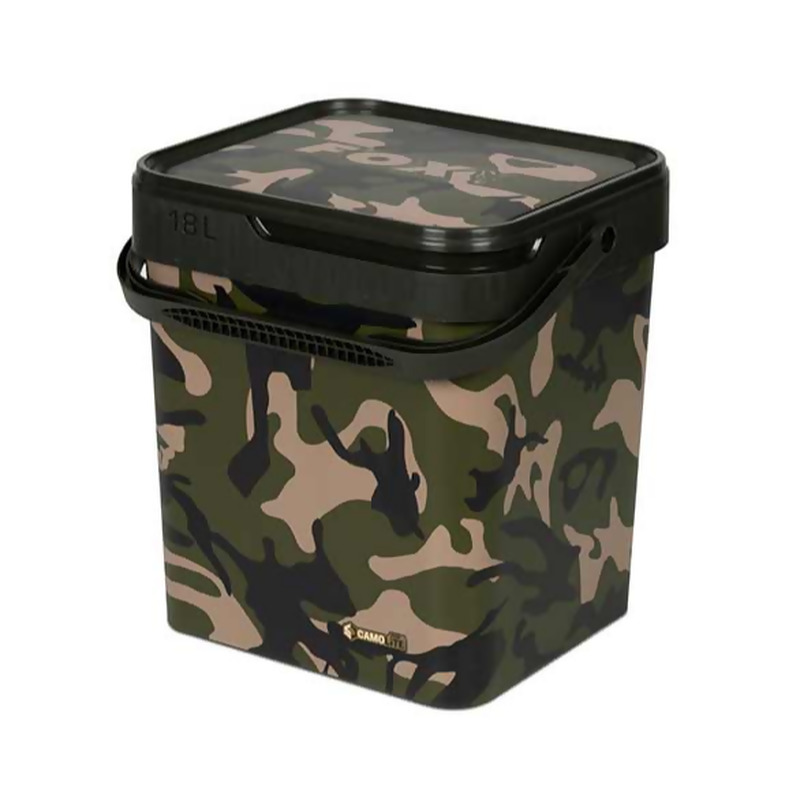 FOX Camo Bucket kibiras su dangčiu (18 l)