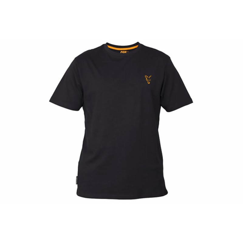 FOX Orange & Black T-shirt marškinėliai (L dydis)