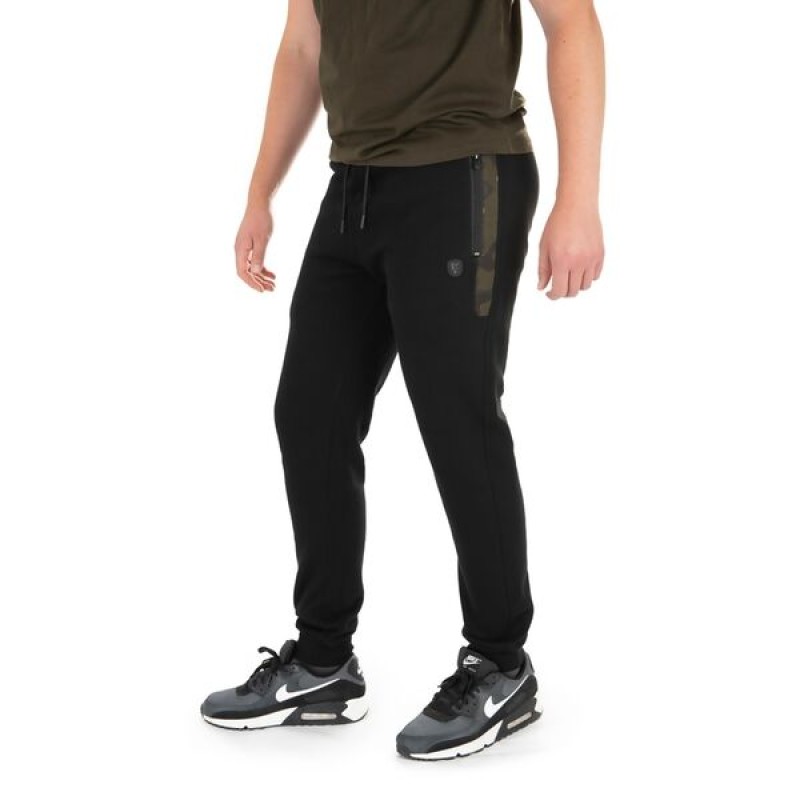 FOX Black/Camo Jogger kelnės (L dydis) | KARPININKAMS
