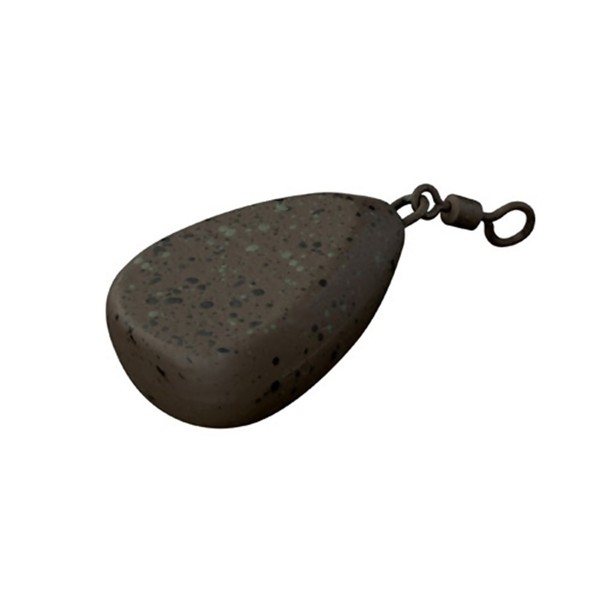 FOX Camotex Flat Pear Swivel Lead svarelis (85 g / 3 oz) FOX Camotex Flat Pear Swivel Lead svarelis (85 g / 3 oz)