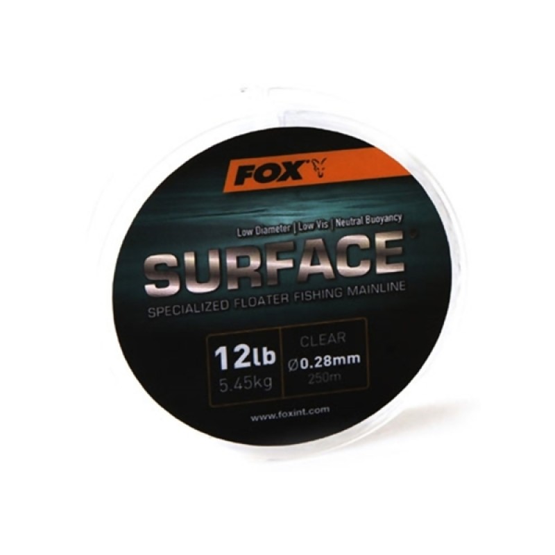 FOX Surface Floater Line Clear monofilamentinis valas (0.28 mm, 5.4 kg / 12 lb, 250 m)