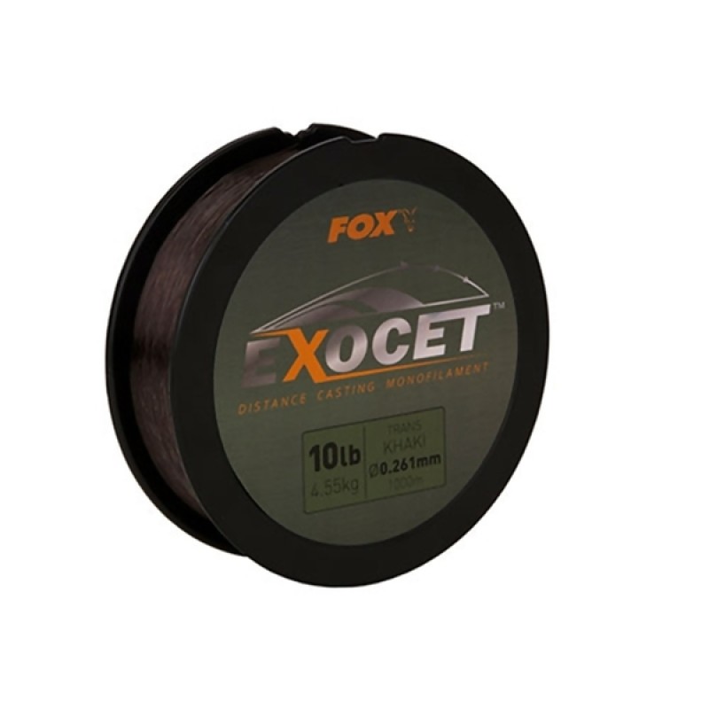 FOX Exocet Trans Khaki Mono Mainline monofilamentinis valas (0.37 mm, 9.07 kg / 20 lb, 1000 m)