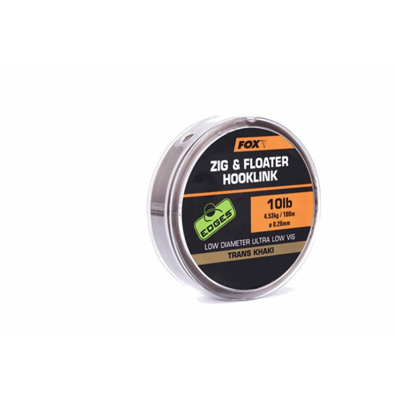 FOX Edges Zig & Floater Hooklink Line monofilamentinis valas (0.26 mm, 4.55 kg / 10 lb, 100 m) FOX Edges Zig & Floater Hooklink Line monofilamentinis valas (0.26 mm, 4.55 kg / 10 lb, 100 m)