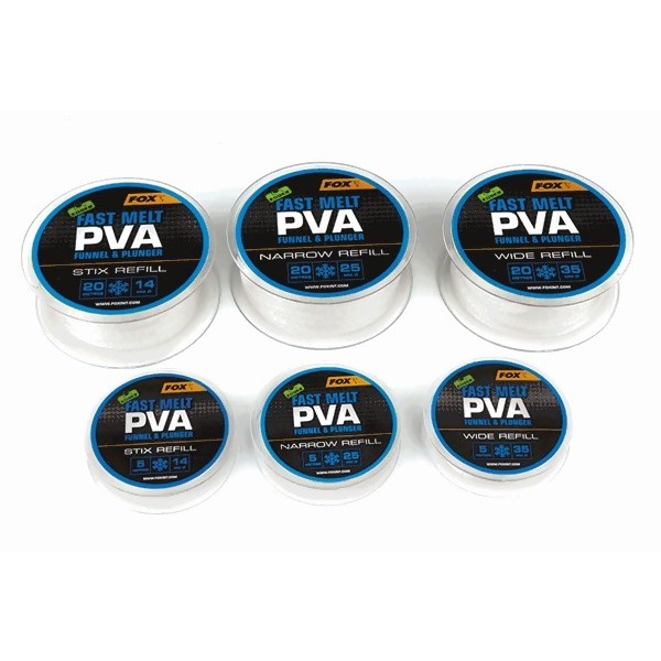 FOX Edges Narrow Fast Melt PVA System Refill PVA kojinės papildymas (25 mm, greitai tirpstanti, 20 m) FOX Edges Narrow Fast Melt PVA System Refill PVA kojinės papildymas (25 mm, greitai tirpstanti, 20 m)