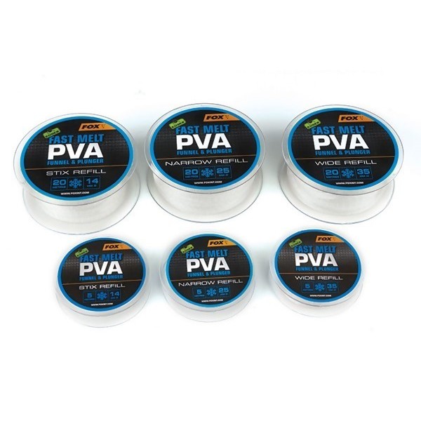 FOX Edges Wide Slow Melt PVA System Refill PVA kojinės papildymas (35 mm, lėtai tirpstanti, 20 m) FOX Edges Wide Slow Melt PVA System Refill PVA kojinės papildymas (35 mm, lėtai tirpstanti, 20 m)