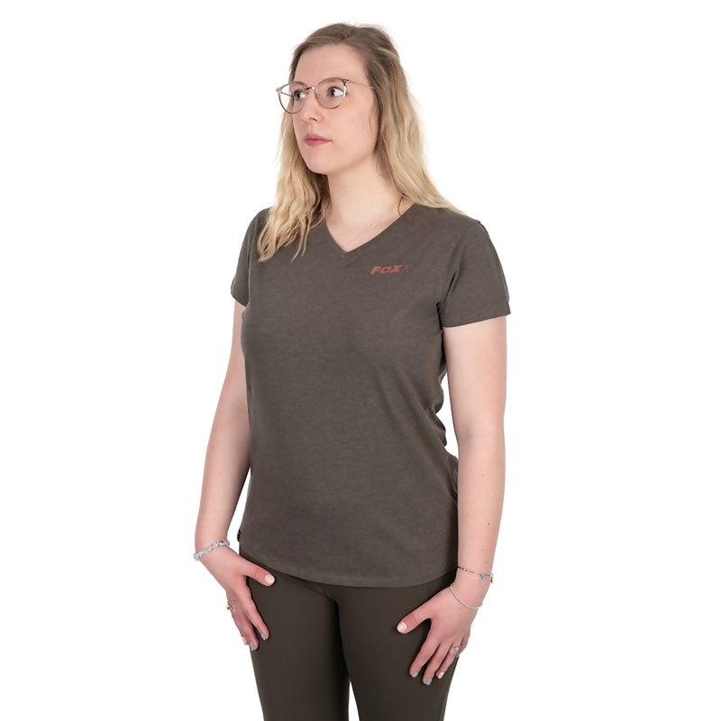 FOX WC V Neck T-Shirt moteriški marškinėliai (S dydis)