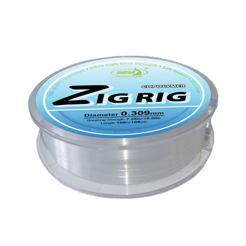 KATRAN ZIG RIG Line Ultra Clear monofilamentinis valas (0.309 mm, 7.25 kg / 16 lb, 100m) KATRAN ZIG RIG Line Ultra Clear monofilamentinis valas (0.309 mm, 7.25 kg / 16 lb, 100m)