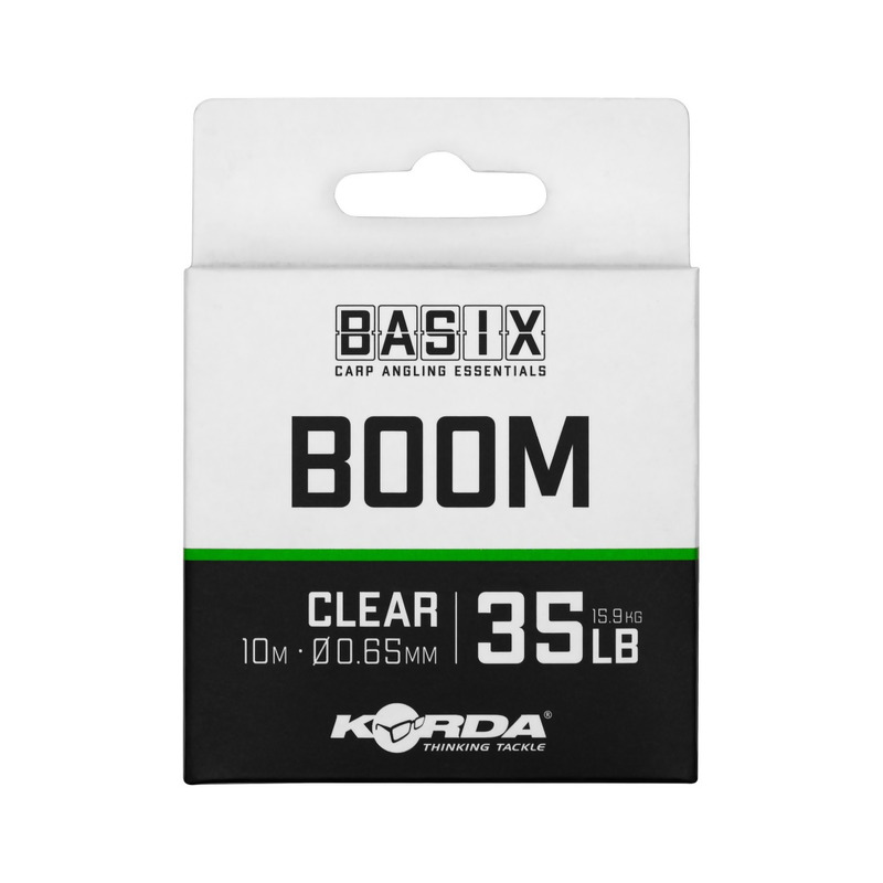 KORDA Basix Boom Fluorocarbon Hooklink Line fluorokarboninis valas pavadėliams (0.65 mm, 15.8 kg / 35 lb, 10 m) KORDA Basix Boom Fluorocarbon Hooklink Line fluorokarboninis valas pavadėliams (0.65 mm, 15.8 kg / 35 lb, 10 m)