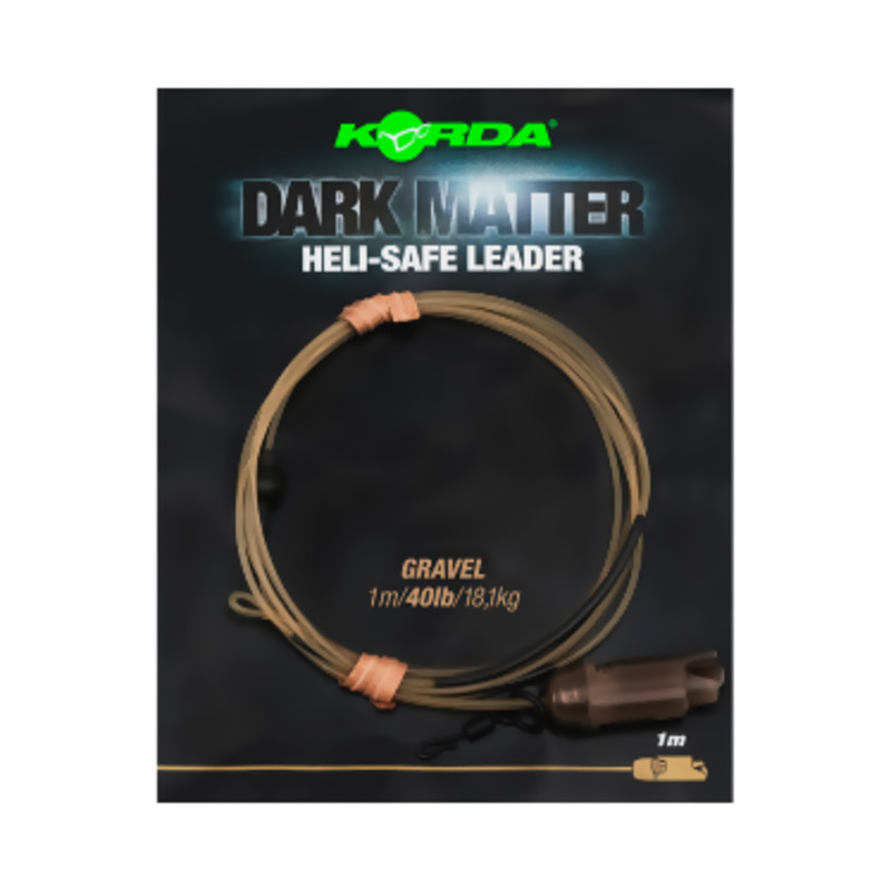 KORDA Dark Matter Helicopter Leader Safe Gravely Brown karpinė sistemėlė (18.4 kg / 40 lb, 100 cm) KORDA Dark Matter Helicopter Leader Safe Gravely Brown karpinė sistemėlė (18.4 kg / 40 lb, 100 cm)