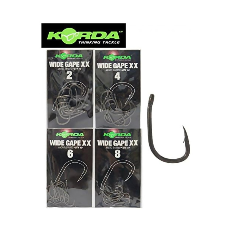 KORDA Wide Gape XX Hooks kabliukai (4 dydis) KORDA Wide Gape XX Hooks kabliukai (4 dydis)