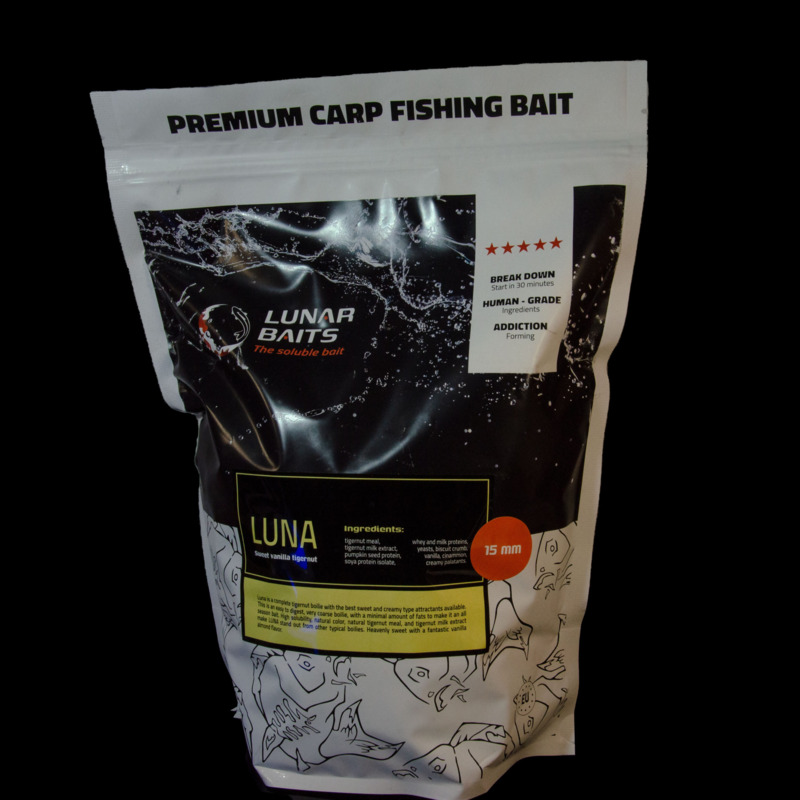 LUNAR BAITS Soluble Luna Feed Boilies tirpūs pašariniai - šeriminiai boiliai (20 mm, 2 kg)