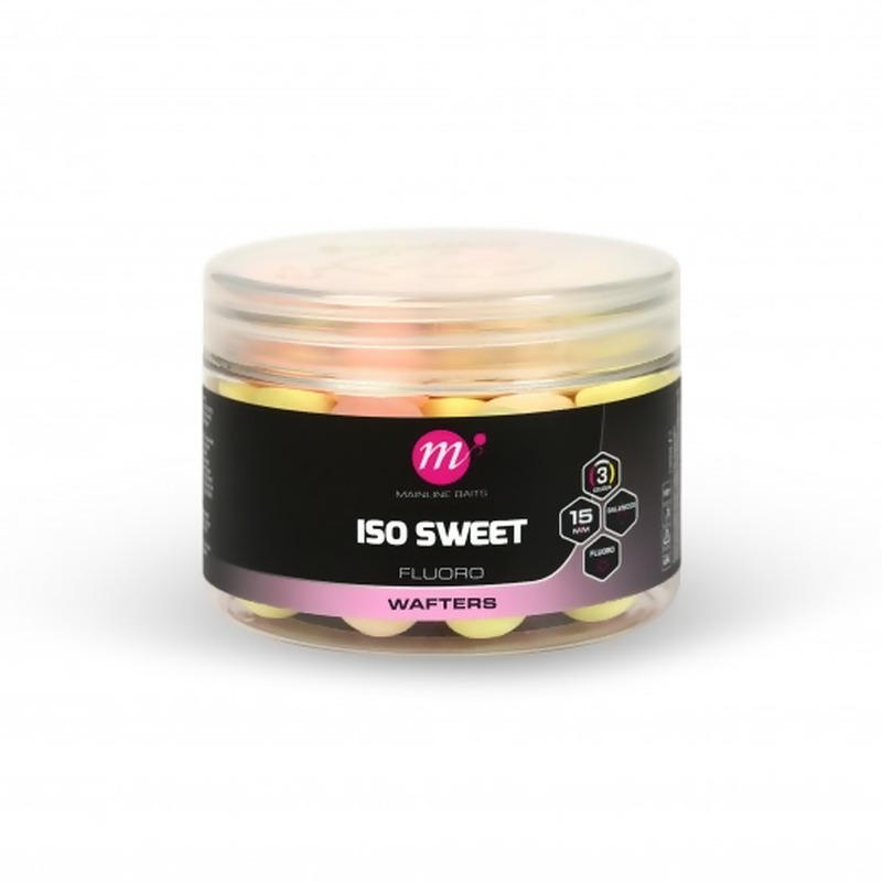 MAINLINE ISO Sweat Fluoro Wafter Boilies neutralūs masaliniai boiliai (15 mm, 150 ml)
