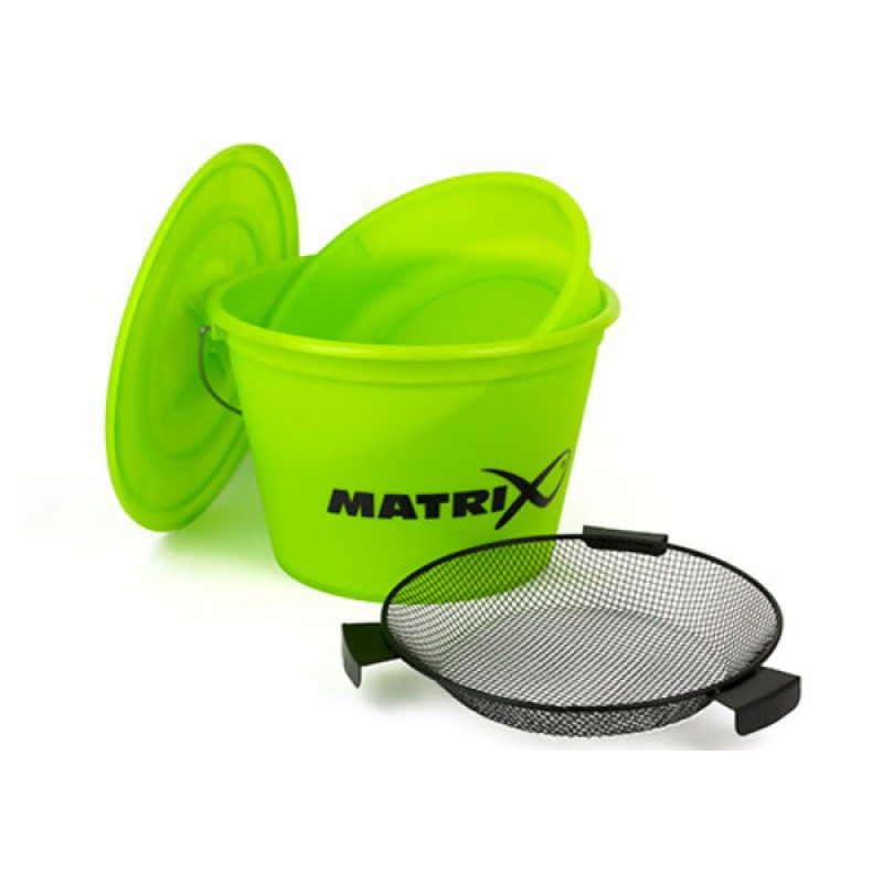 MATRIX Lime Bucket Set Inc. Tray & Riddle kibiras su dangčiu ir sieteliu (20 l) MATRIX Lime Bucket Set Inc. Tray & Riddle kibiras su dangčiu ir sieteliu (20 l)
