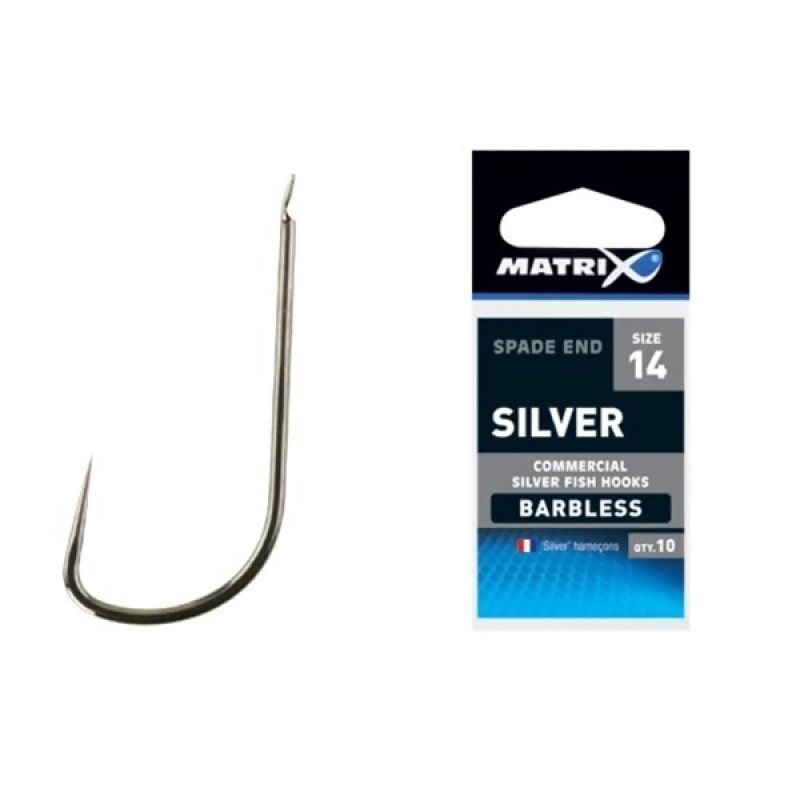 MATRIX Silver Hooks kabliukai (16 dydis)