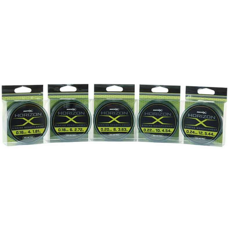 MATRIX Horizon X Sinking Line monofilamentinis valas (0.20 mm, 3.63 kg / 8 lb, 300 m, skęstantis) MATRIX Horizon X Sinking Line monofilamentinis valas (0.20 mm, 3.63 kg / 8 lb, 300 m, skęstantis)