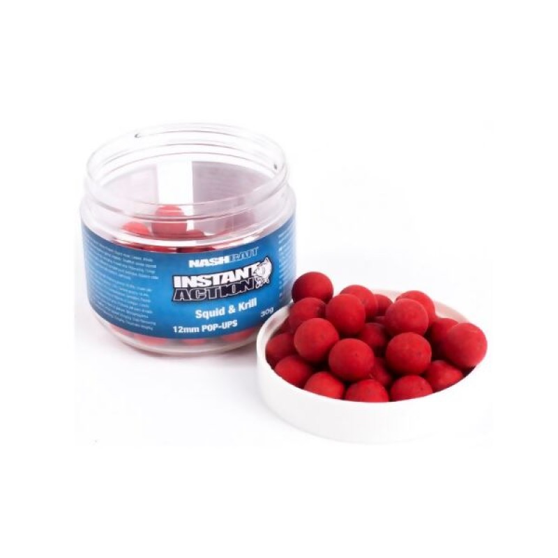 NASH Squid & Krill Instant Action Pop Up Boilies plaukiantys masaliniai boiliai (12 mm, 30 g) NASH Squid & Krill Instant Action Pop Up Boilies plaukiantys masaliniai boiliai (12 mm, 30 g)