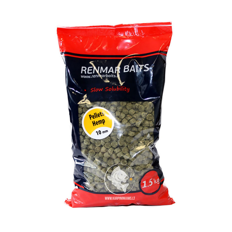 RENMAR BAITS Hemp Pellets peletės (10 mm, 2 kg)