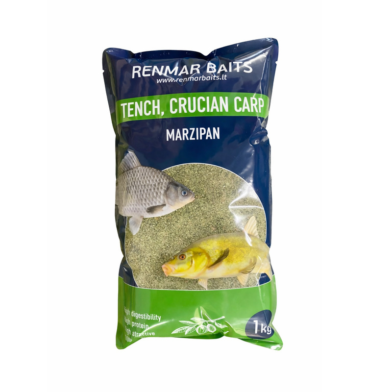 RENMAR BAITS Marzipan Green Groundbaits sausas jaukas (1 kg)