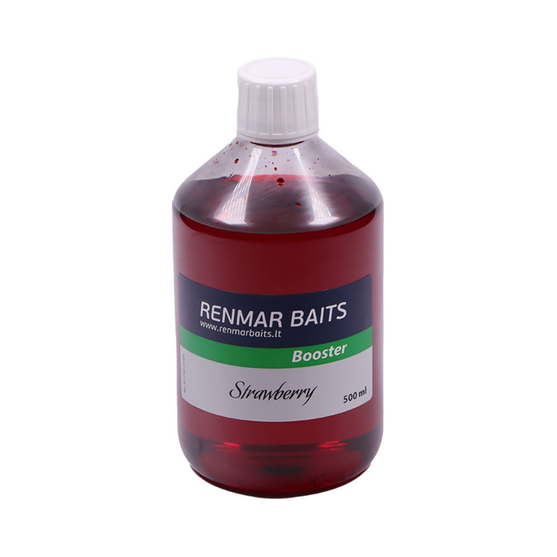 RENMAR BAITS Strawberry Booster skystas papildas (500 ml) RENMAR BAITS Strawberry Booster skystas papildas (500 ml)