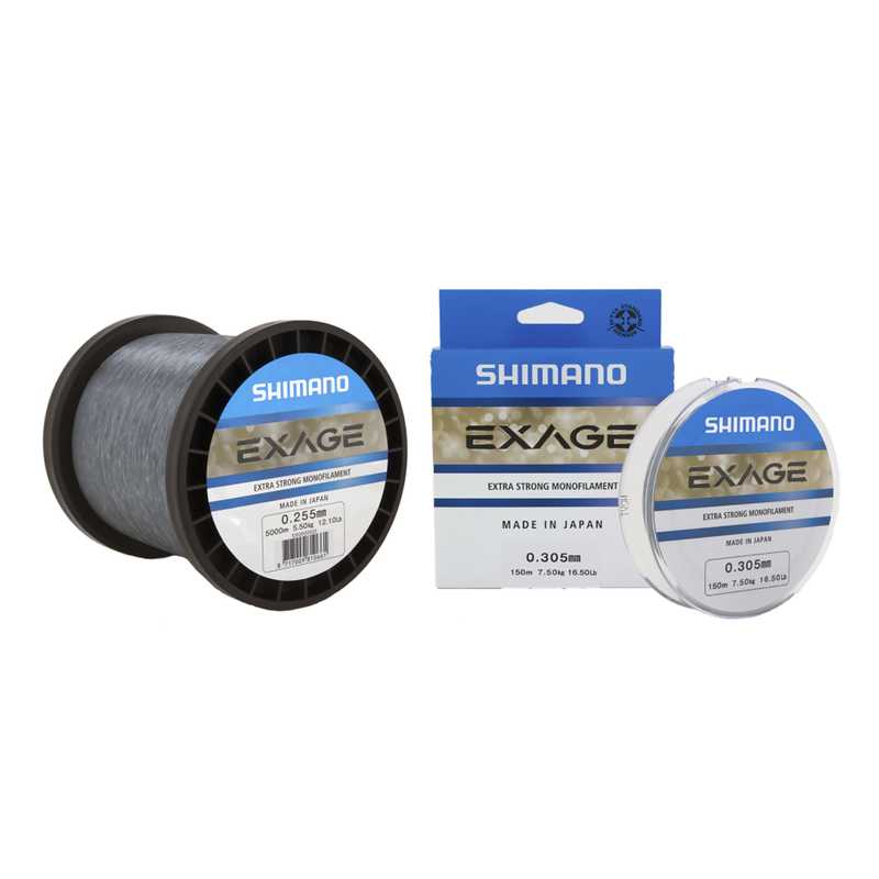 SHIMANO Exage Mono Line monofilamentinis valas (0.255 mm, 5.5 kg / 12.13 lb)
