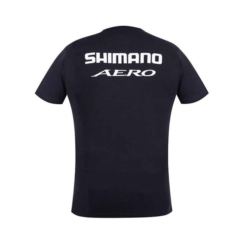 SHIMANO Aero T-Shirt Black marškinėliai (M dydis)