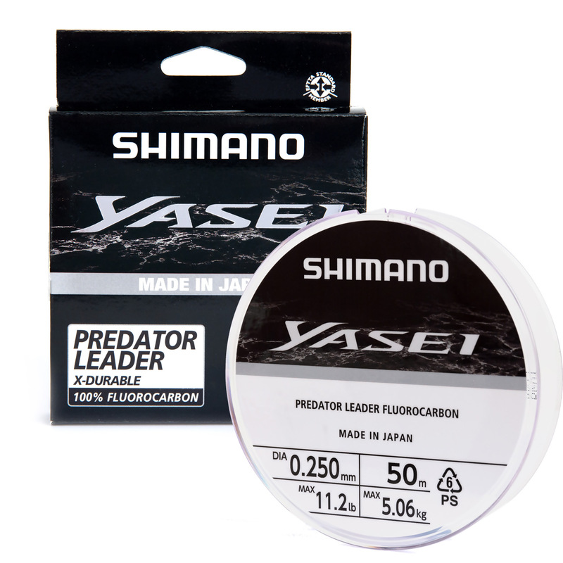 SHIMANO Yasei Predator Fluorocarbon Line fluorokarboninis valas (0.25 mm, 5.06 kg / 11.16 lb) SHIMANO Yasei Predator Fluorocarbon Line fluorokarboninis valas (0.25 mm, 5.06 kg / 11.16 lb)