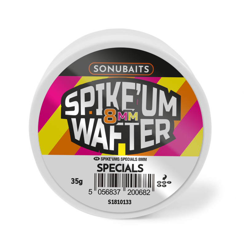 SONUBAITS Spike'um Specials Wafter Boilies neutralūs masaliniai boiliai (8 mm, 40 g)